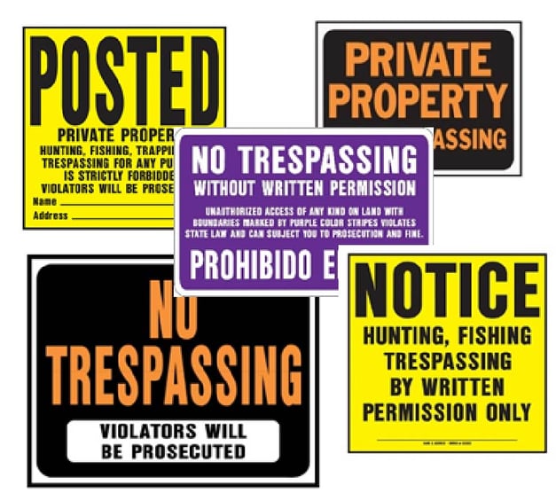 The Importance of Posting Property Signs